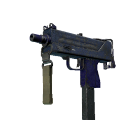 MAC-10 | Indigo  (Battle-Scarred)