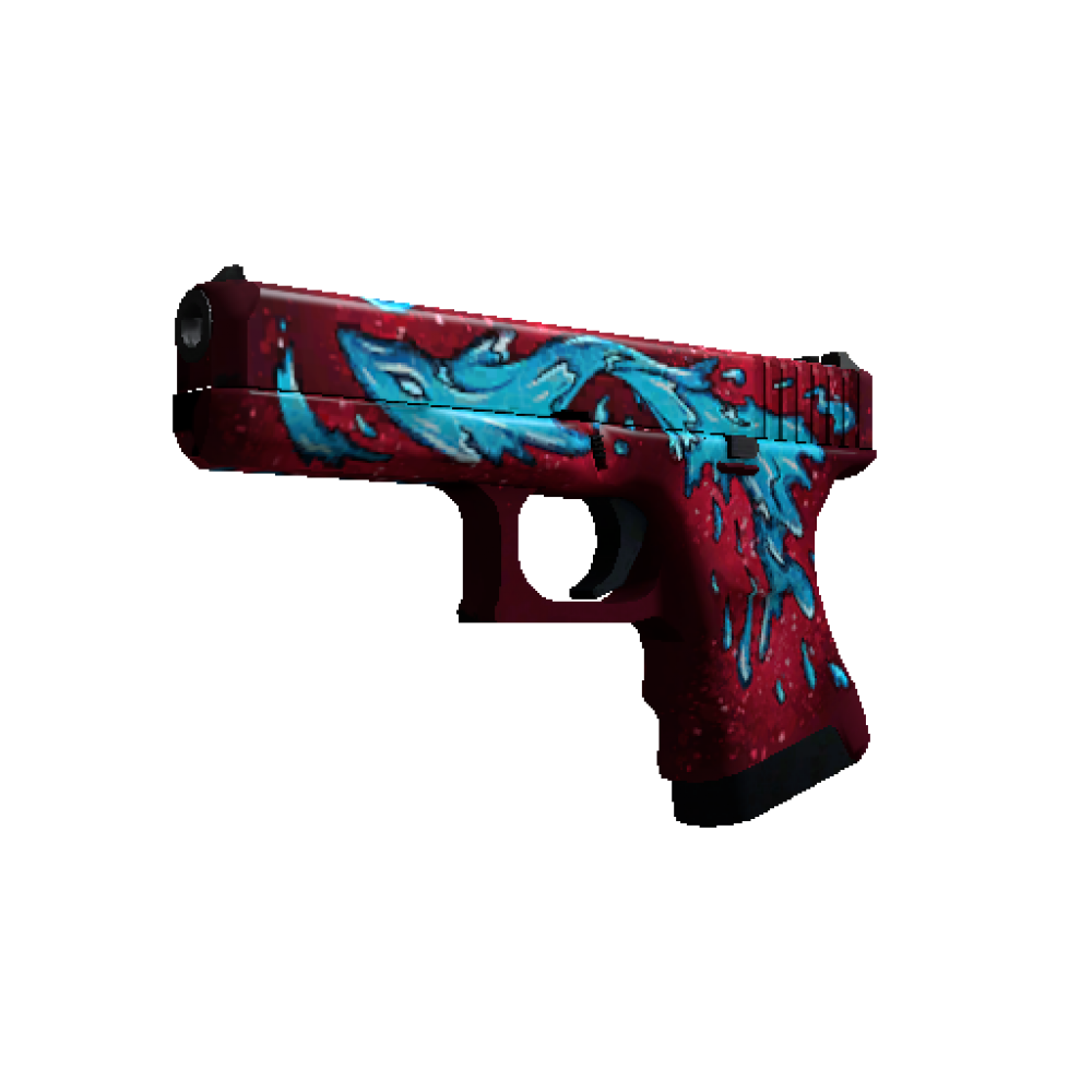 StatTrak™ Glock-18 | Water Elemental  (Minimal Wear)