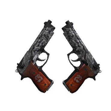 StatTrak™ Dual Berettas | Dualing Dragons  (Well-Worn)