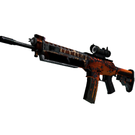 StatTrak™ SG 553 | Tiger Moth  (Battle-Scarred)