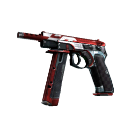 CZ75-Auto | Red Astor  (Minimal Wear)