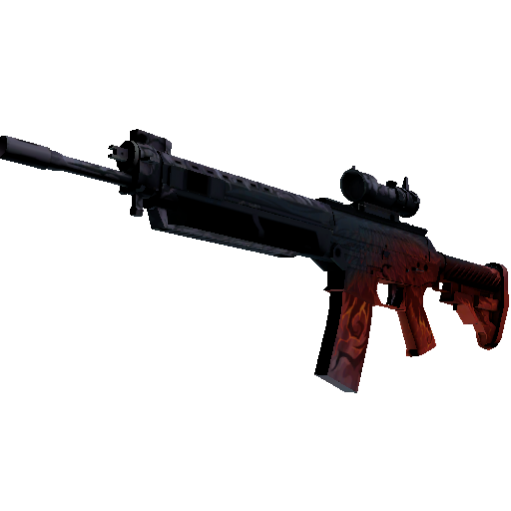 StatTrak™ SG 553 | Darkwing  (Well-Worn)