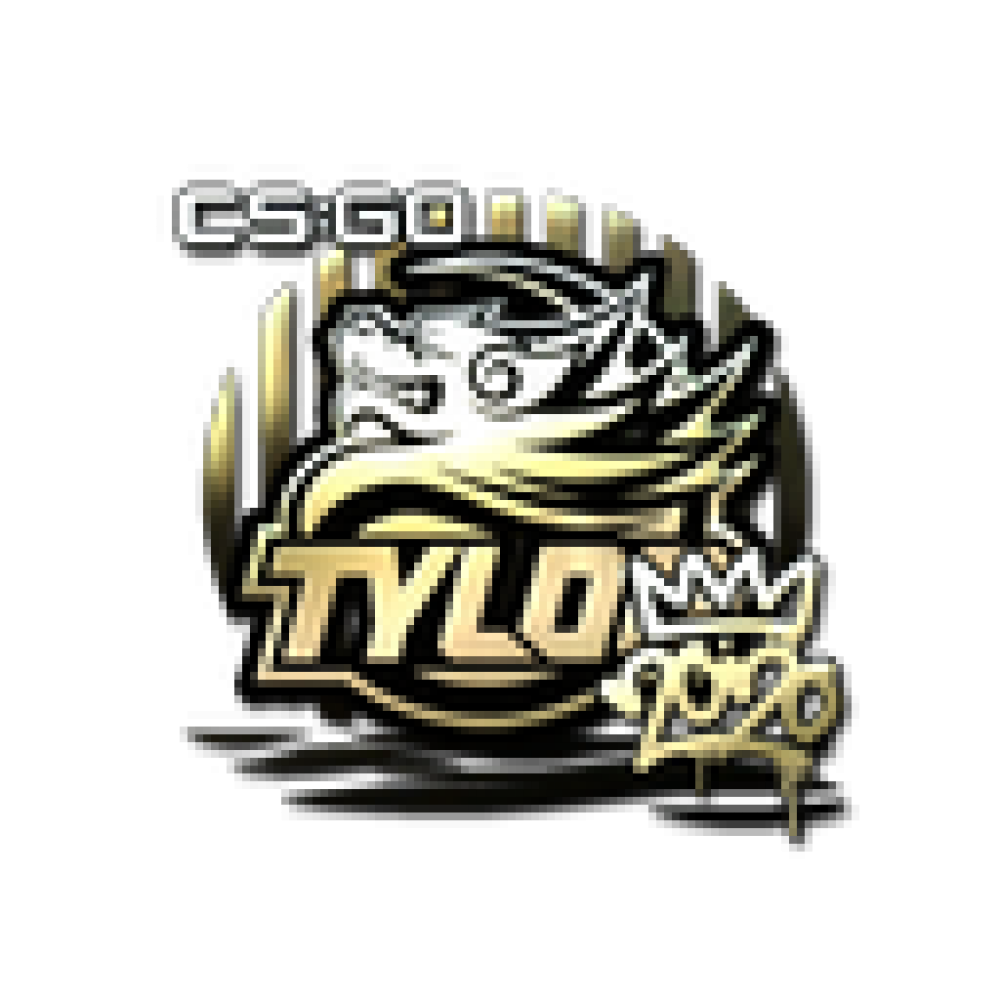 Sticker tyloo. TYLOO (Золотая) | РМР 2020. TYLOO Золотая. Наклейка TYLOO Золотая. Наклейка | TYLOO (металлическая) | РМР 2020.