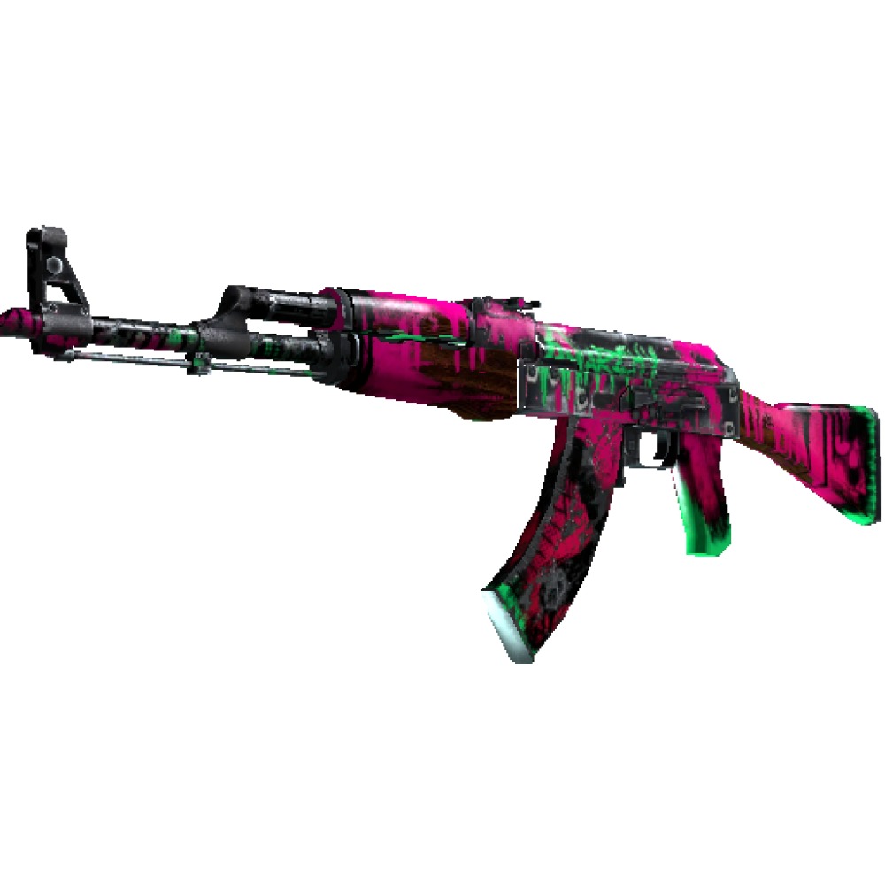 StatTrak™ AK-47 | Neon Revolution  (Battle-Scarred)