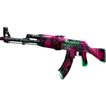 StatTrak™ AK-47 | Neon Revolution  (Battle-Scarred)