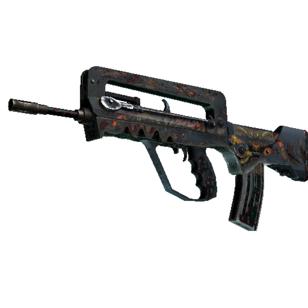 FAMAS | Eye of Athena  (Battle-Scarred)