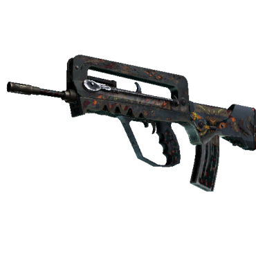 FAMAS | Eye of Athena  (Battle-Scarred)